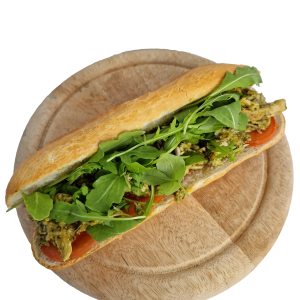BROODJE PULLED CHICKEN PESTO